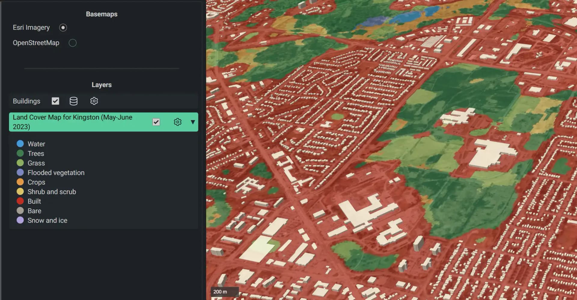 Aras land cover/use mapping capabilities image